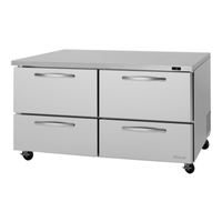 Turbo Air PUF-60-D4-N 60-1/4" Undercounter Reach-In Freezer with Drawers