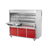 Skyfood Tomasi CH-38TEPRM 59" x 32" Gas Barbecue Grill 38 Skewers