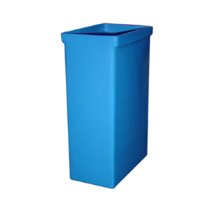 Bac à ingrédients en polyéthylène bleu Winholt 148BIN-BL pour 22,7 kg de farine et 34 kg de sucre