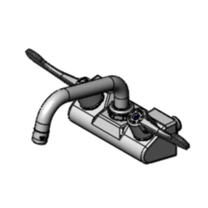 EFI SIF-F4WW06 4" Center Wall Mount Mixing Faucet With 6" Nozzle For Commercial Use