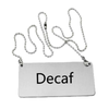 Omcan 80133 Bright LED Beverage Sign - 19.3-inch Illuminated Business Display decaf beverage display sign tag on chain