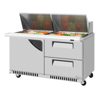 Turbo Air TST-60SD-24-D2R(L)-FB-N 60" Refrigerated Mega Top Sandwich Unit