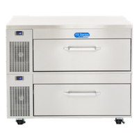 Randell FX-2WS-290 43.25" Two-Drawer Convertible Refrigerator Freezer Table