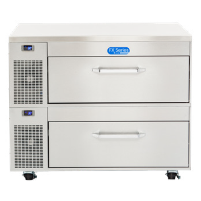 Randell FX-2WS-290 43.25" Two-Drawer Convertible Refrigerator Freezer Table