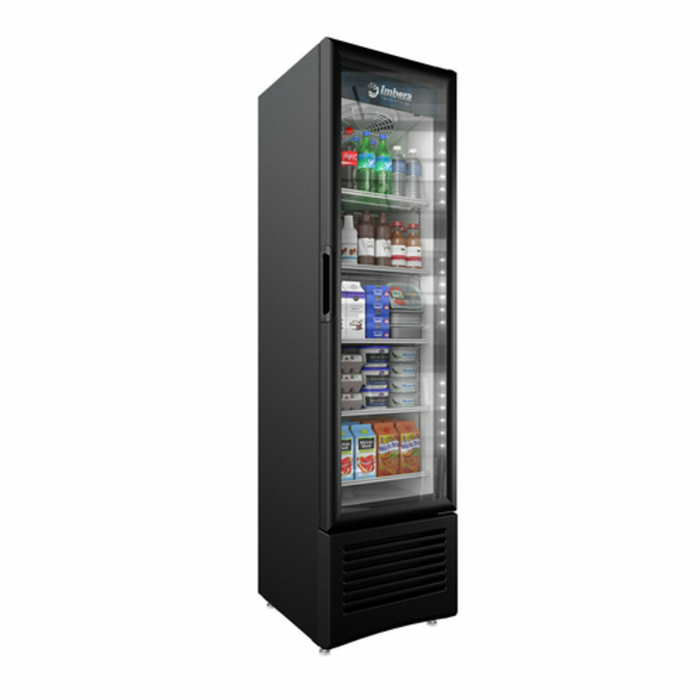 Imbera VR08 HC BW (1010991) 20.25" Wide Glass Door Refrigerated Merchandiser