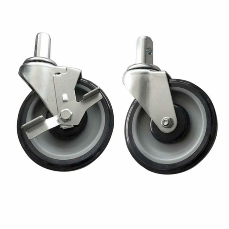 Omcan Pan Rack Casters Set Of 4 High-Quality Wheels For Smooth Movement In Commercial Kitchens