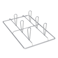 Spit Chicken Roasting Grid Designed For Angelo PO G11P6 Oven With Six Capacity Holders, Ideal For Rotisserie Cooking.