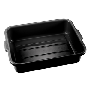 Omcan 81000 21.5" x 15.5" Standard Black Food Storage Bus Box
