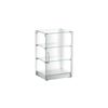 Countertop Bakery Display Case Featuring Glass Shelves For Displaying Baked Goods And Treats Elegantly