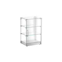 Countertop Bakery Display Case Featuring Glass Shelves For Displaying Baked Goods And Treats Elegantly