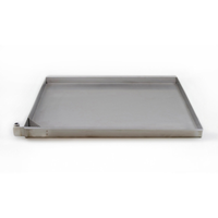 Grease Collection Tray For Combi Ovens With Built-In Drain And Stainless Steel Finish