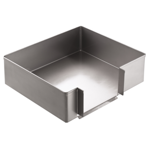 Metal Square Container Designed For Kitchen Use, Ideal For Food Prep And Storage In Commercial Environments.