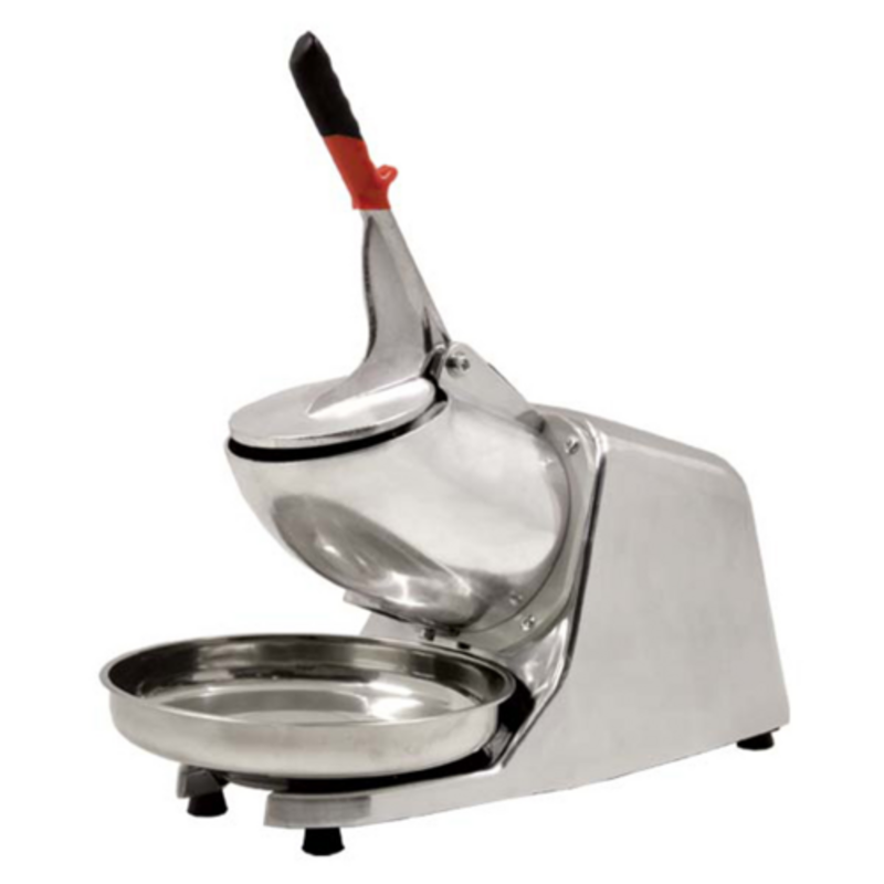 OMCAN 47468 Commercial Tabletop Ice Shaver with 143 lb. Capacity, stainless steel shaved ice machine for snow cones and cocktails