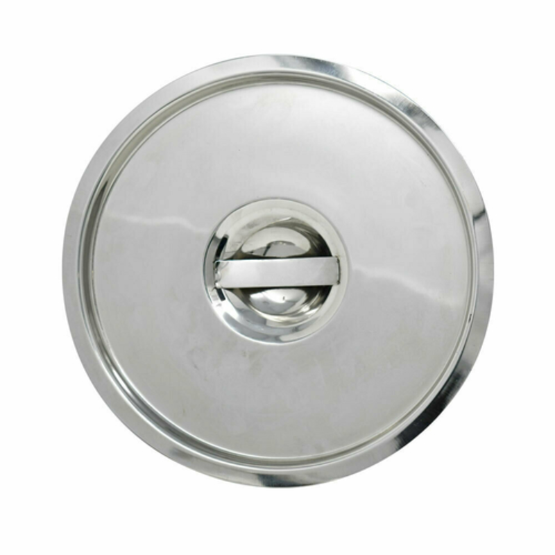 Tag alternatif : Omcan 44661 Acier inoxydable GN 1/6 Cache de casserole Bain Marie pour chauffe-aliments couvercle en acier inoxydable avec vue supérieure sur la poignée