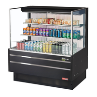 Turbo Air TOM-48L-UF-W(B)-3S-N 47" Horizontal Open Display Merchandiser