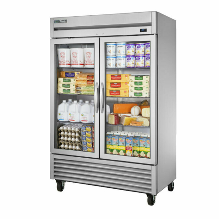 True Manufacturing T-49G-HC~FGD01 54.25" Glass Door Reach-In Refrigerator
