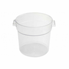 Omcan 80200 Durable Clear 22 Quart Polycarbonate Food Storage Container with handles for easy transport