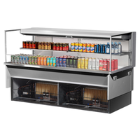Turbo Air TOM-72L-UF-S-2SI-N 71.88" 15.8 Cu. Ft. Refrigerated Display Case