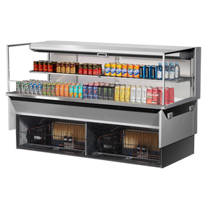 Turbo Air TOM-72L-UF-S-2SI-N 71.88" 15.8 Cu. Ft. Refrigerated Display Case