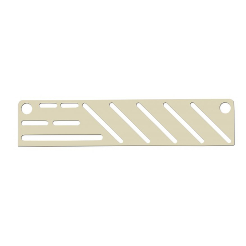 Omcan 12934 Polypropylene Knife Block Rack Holds 12 Knives wall-mount slotted rack for safe, sanitary knife storage in commercial kitchens