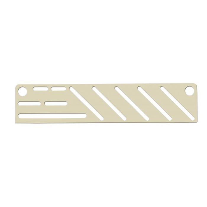 Omcan 12934 Polypropylene Knife Block Rack Holds 12 Knives wall-mount slotted rack for safe, sanitary knife storage in commercial kitchens