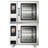 Alto-Shaam STK807189 7-20G Gas Double Stack Combi Oven with dual compartments and touchscreen controls.