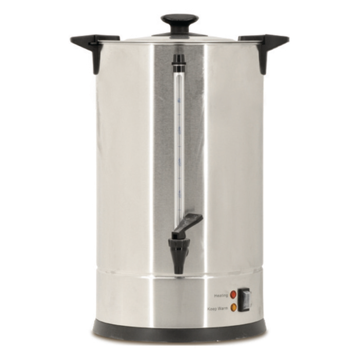 Omcan 43462 Commercial Electric Coffee Percolator, Large 100 Cup (15L) Capacity stainless steel 100-cup coffee urn with spigot