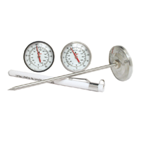 Instant Read Pocket Dial Thermometer With 2 Inch Dial, Stainless Steel Stem And Protective Sheath