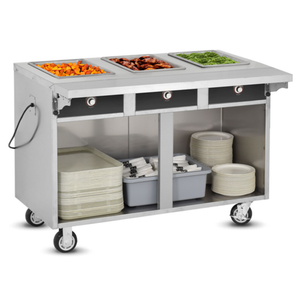 FWE HLC-3W6-1-HWR 51.5" Three Pan Hot Food Serving Counter