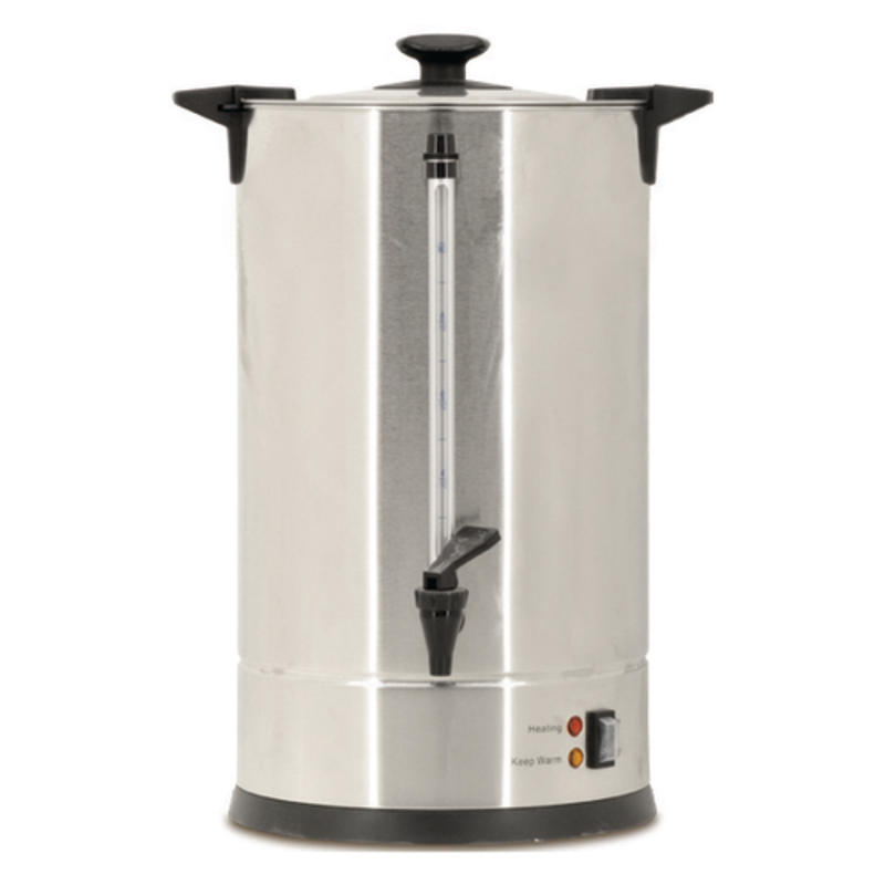 Omcan 43462 Commercial Electric Coffee Percolator, Large 100 Cup (15L) Capacity stainless steel coffee urn with spigot