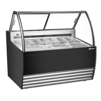 Vitrine à gelato OMCAN 49007 de 55 po de largeur (capacité de 10 bacs)