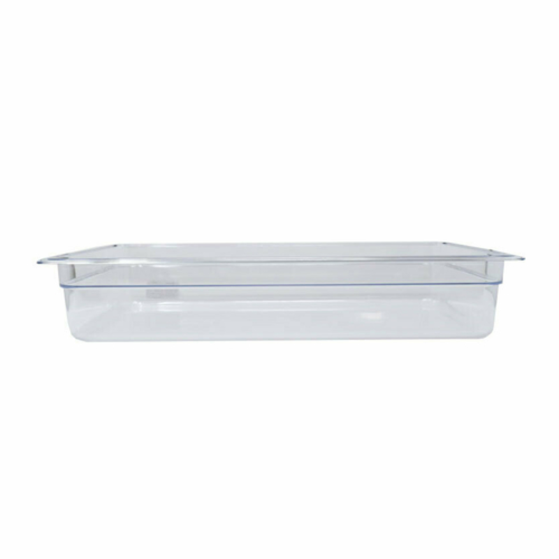 Omcan 80058 Full Size Clear Polycarbonate Food Pan 6 Inch Deep