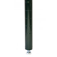Montant d'étagère en époxy noir de 8 po Omcan 47683 avec niveleur