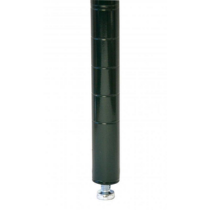 Montant d'étagère en époxy noir de 8 po Omcan 47683 avec niveleur
