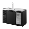 52 Inch Draft Beer Cooler With Two Doors And Draft Tower For Bars And Restaurants