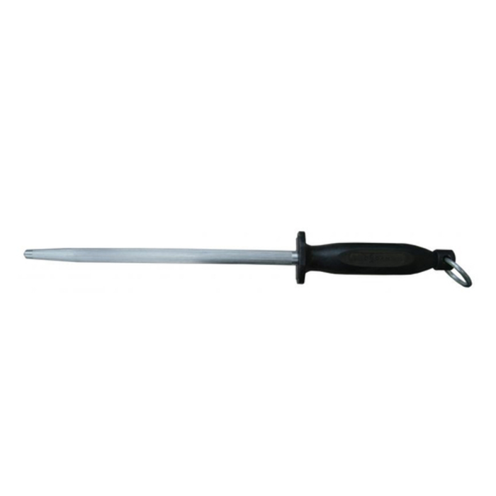 Omcan 13927 14-Inch Round Knife Sharpening Steel with Handle