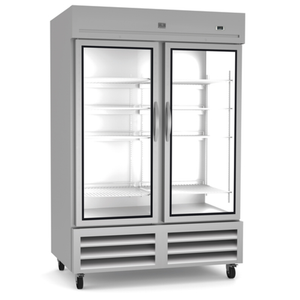 Kelvinator KCHRI54R2GDR 54"W Two-Section Glass Door Reach-In Refrigerator