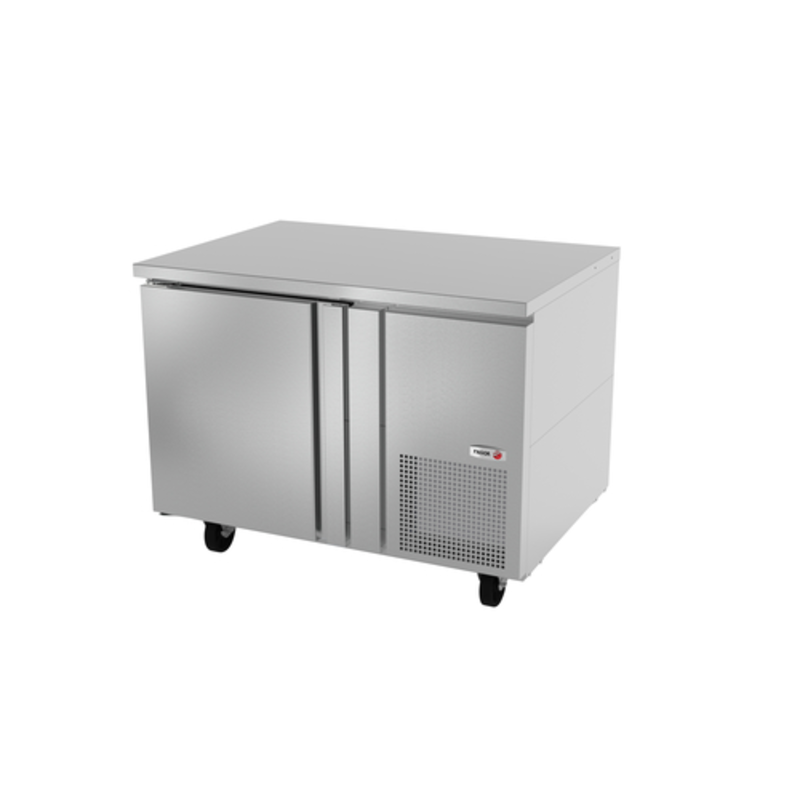 Fagor Undercounter Refrigerator With Stainless Steel Finish And Double Doors For Commercial Kitchen Use