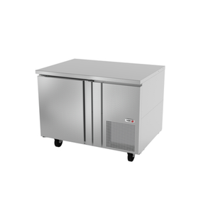 Fagor Undercounter Refrigerator With Stainless Steel Finish And Double Doors For Commercial Kitchen Use