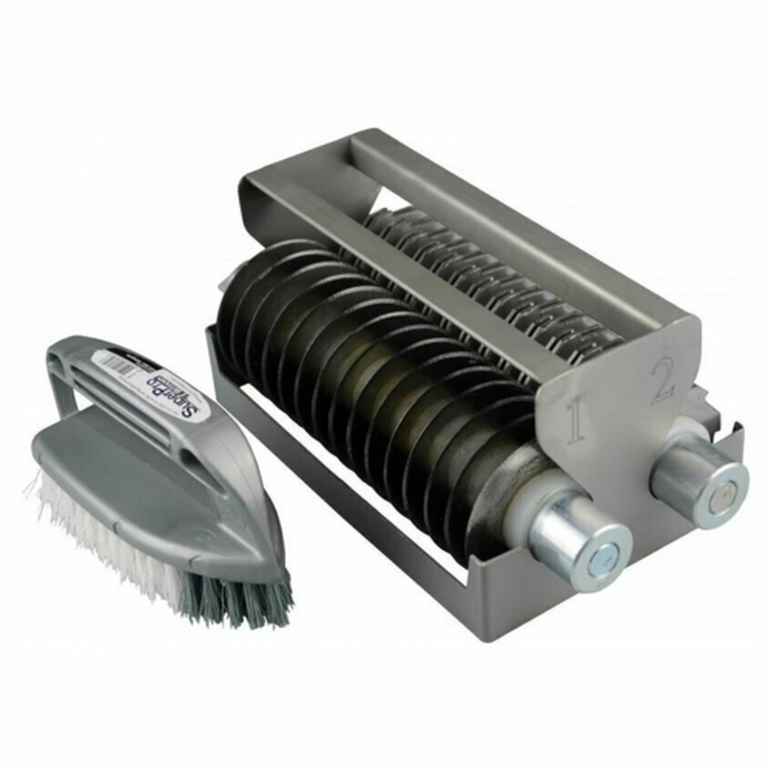 Omcan 45411 Commercial Heavy-Duty Meat Chopper Grinder Planetary Mixer Attachment - commercial mixer meat grinder attachment with blades