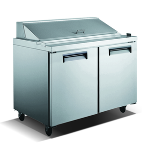U-STAR USSL-2D 48" 12 cu.ft. Two-Door Sandwich Prep Table