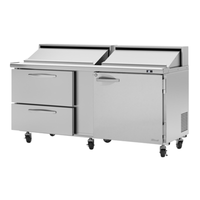 Turbo Air PST-72-D2R(L)-N 72-5/8"W PRO Series Sandwich Salad Unit