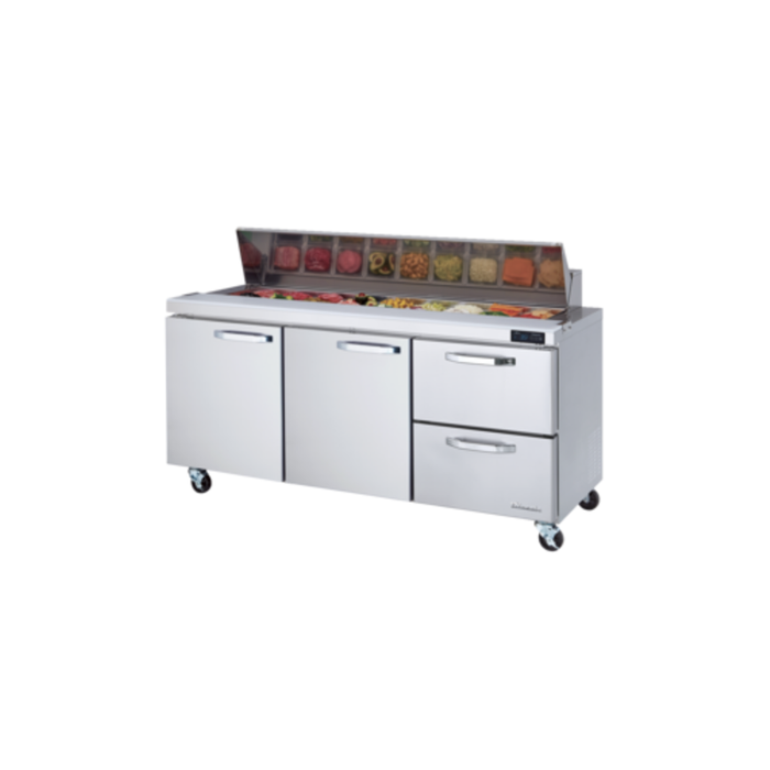 Blueair BLPT72-D2R-HC 72-3/8"W Refrigerated Sandwich Prep Table