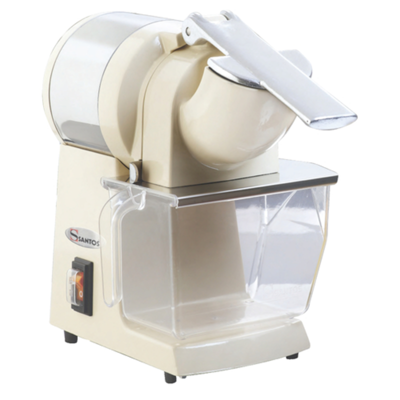 Santos 40619 Electric Cheese Grater with 110 lb/hour Capacity commercial cheese grater machine with collection bin