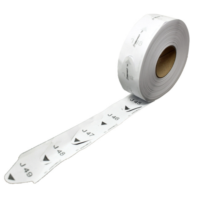 Omcan 45300 White Individual Roll of Tickets for Numbering Systems