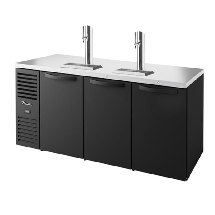 Distributeur de bière pression True de 72 pouces à trois portes pour extérieur