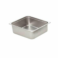Omcan 80614 13-7/8" x 12-2/3" Stainless Steel 2/3 Size Steam Table Pan