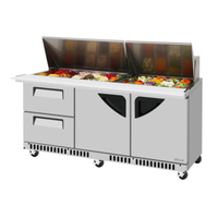 Turbo Air TST-72SD-30-D2LR-FB-N 72" Mega Top Sandwich Salad Unit