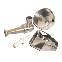 Omcan 10160 Tomato Attachment for #32 Elite Meat Grinders stainless tomato press kit with funnel, tray and pusher