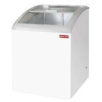 New Air NIF-24-CG 24.25-Inch Curved Glass Ice Cream Freezer